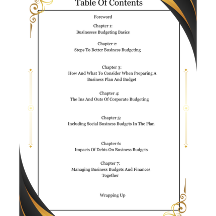 Business Budget Planning – Digital eBook