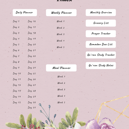 Ramadan Planner Digital Download