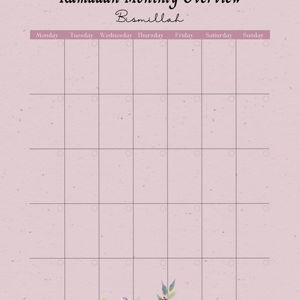 Ramadan Planner Digital Download