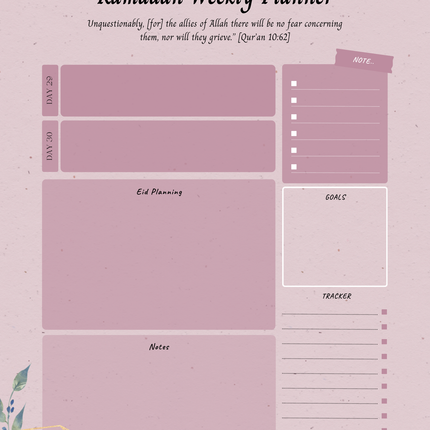 Ramadan Planner Digital Download