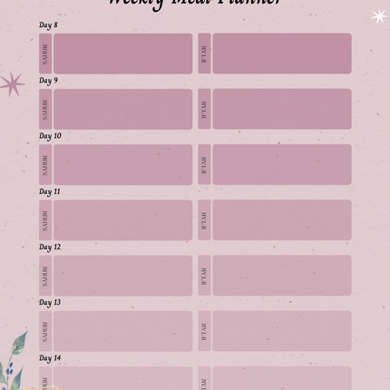 Ramadan Planner Digital Download