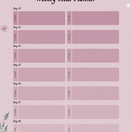 Ramadan Planner Digital Download