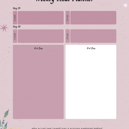 Ramadan Planner Digital Download