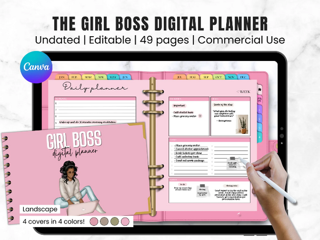 The girl boss digital planner